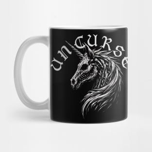 Creepy Gothic Unicorn or Unicurse? Mug